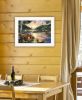 "Lakefront Camping I" By Ed Wargo, Ready to Hang Framed Print, White Frame