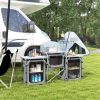 Camping portable island platform-Gray